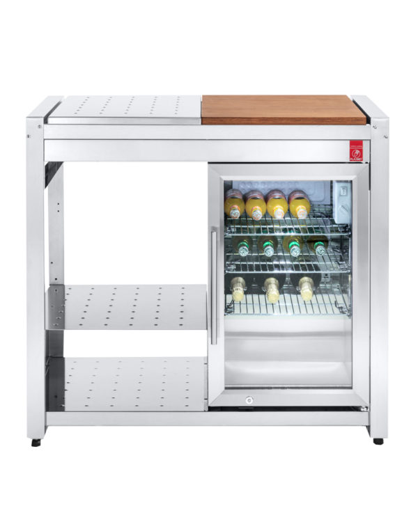 PLA.NET OASI 97 ICE Outdoor-Kühlschrank, fertiges Küchenmodul